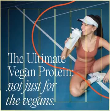 Key visual: The Ultimate Vegan Protein — not just for the vegans