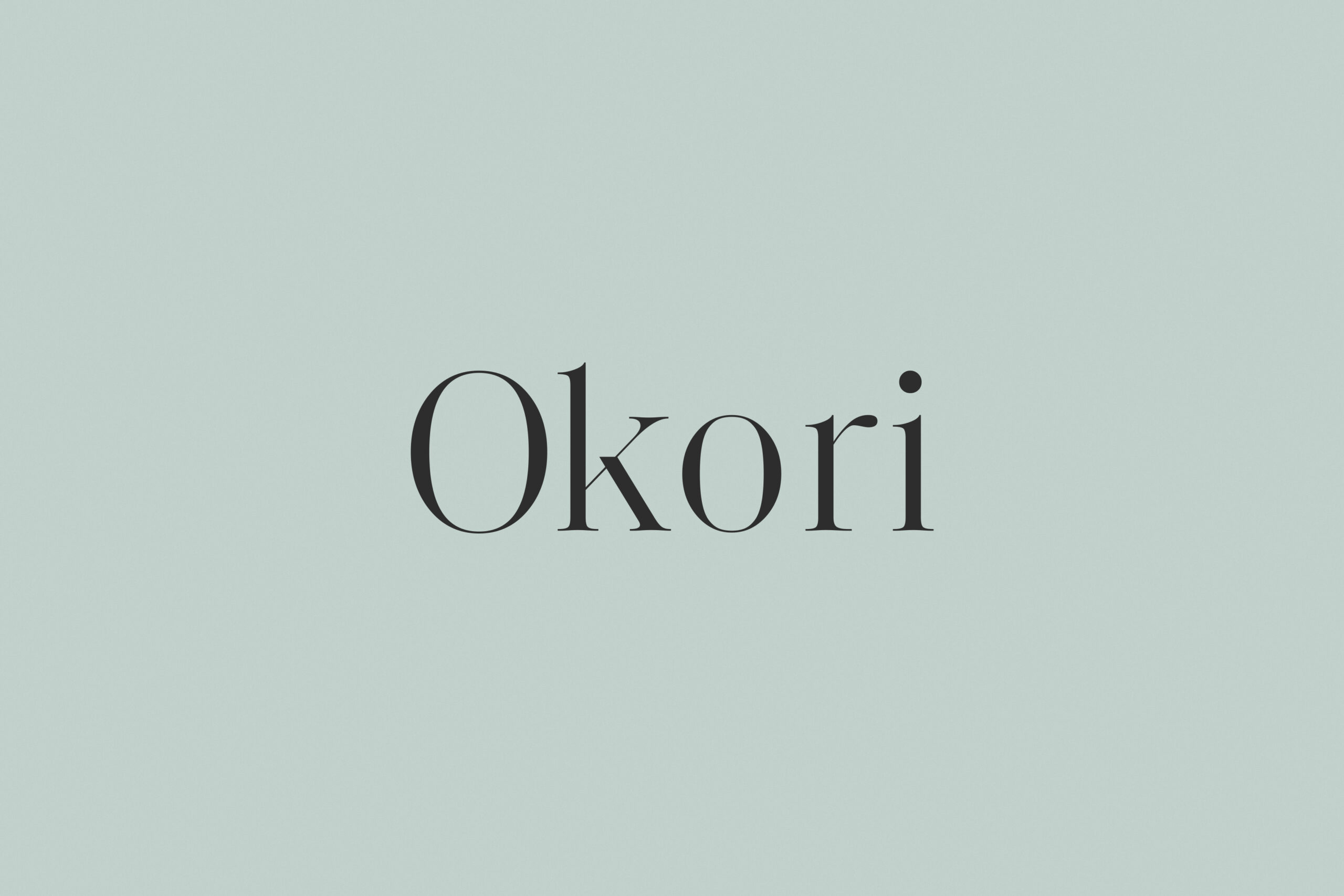 Okori — design detail